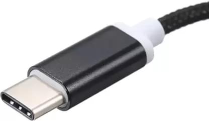 Acefast – Type C to 3.5mm Braided Headphone Audio Cable – Black